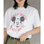 Disney / Circle logo MICKEY MOUSE / TEE／ラビアンジェ（LAVEANGE）