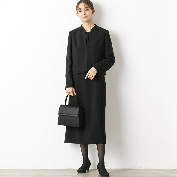 楽天市場】【喪服】【前開き】ジャケット＆ワンピース＜大きいサイズ有  