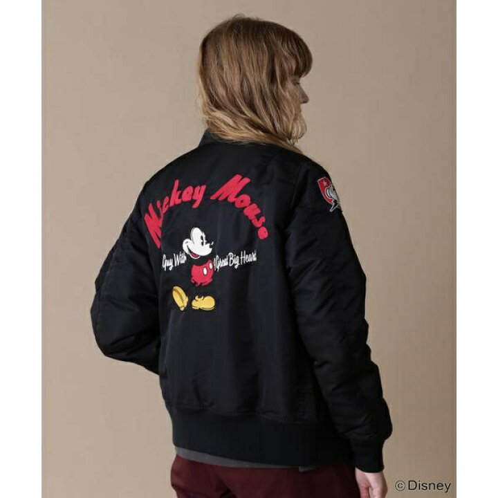 楽天市場】《Disney Collection》L-FLIGHT JACKET MICKEY ／ MA-1 