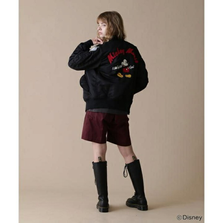 楽天市場】《Disney Collection》L-FLIGHT JACKET MICKEY ／ MA-1 