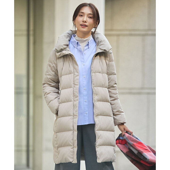 J.PRESS グレー フード付きダウンコート 150UNISEX】フーデット ダウン 