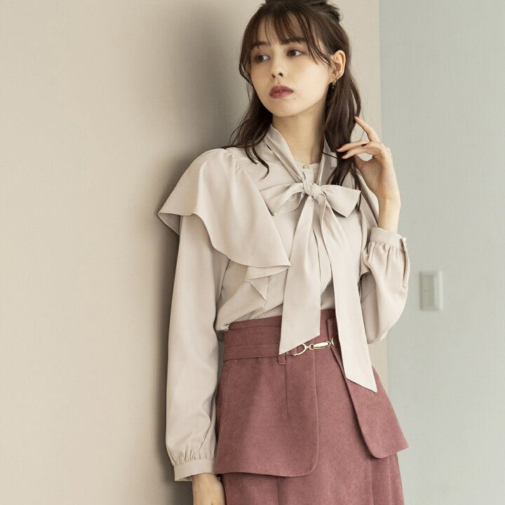 楽天市場】保湿加工ラッフルブラウス/MM338114／ミッシュマッシュ  