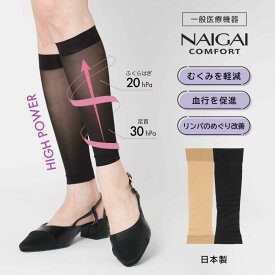 NAIGAI COMFORT レディース 一般医療機器 着圧極薄ふくらはぎサポーター 血行促進／ナイガイ（NAIGAI）