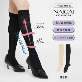 NAIGAI COMFORT レディース 一般医療機器 着圧ソックス 血行促進 ハイパワー／ナイガイ（NAIGAI）