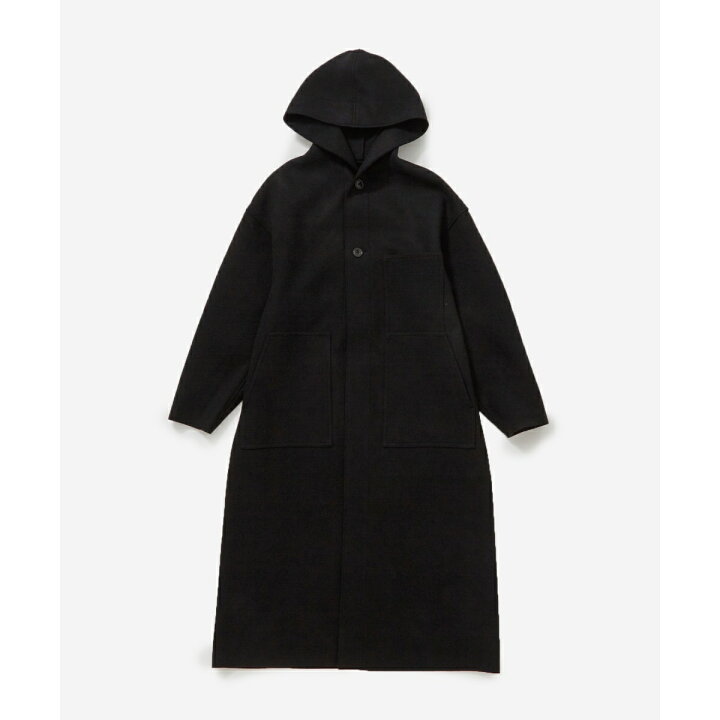 楽天市場】【HYKE】MELTON HOODED WORK COAT／アダムエロペ（ADAM ET 