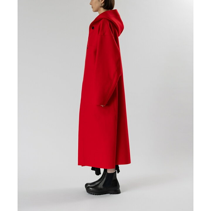 楽天市場】【HYKE】MELTON HOODED WORK COAT／アダムエロペ（ADAM ET 