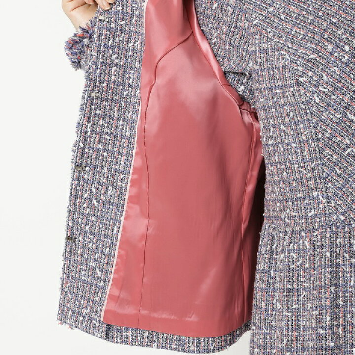 楽天市場】【セットアップ対応】ファンシーツイードジャケット／ローズ  