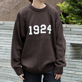 クルーニット（CREW KNIT_1924）／ユニバーサルオーバーオール（UNIVERSALOVERALL）