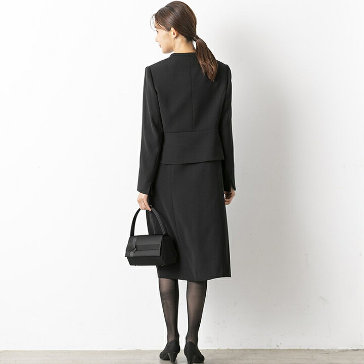 楽天市場】【WEB限定】【喪服】【洗える】ノーカラージャケット  