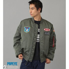 POPEYE(TM)xALPHA L-2B(ライトMA-1ブルゾン)／アルファ インダストリーズ（ALPHA INDUSTRIES）