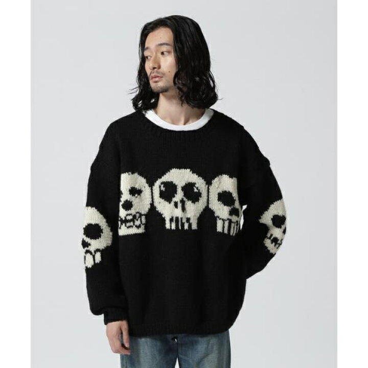 楽天市場】MacMahon Knitting Mills／Crew Neck Knit-Line Skulls 