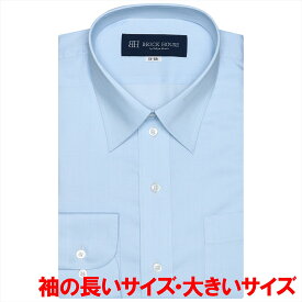 【大きいサイズ】 形態安定 レギュラーカラー 長袖 ワイシャツ／ブリックハウス（BRICKHOUSE）