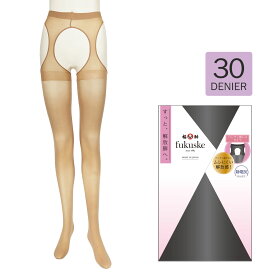 パンティ部レスタイツ30D／福助（FUKUSKE）