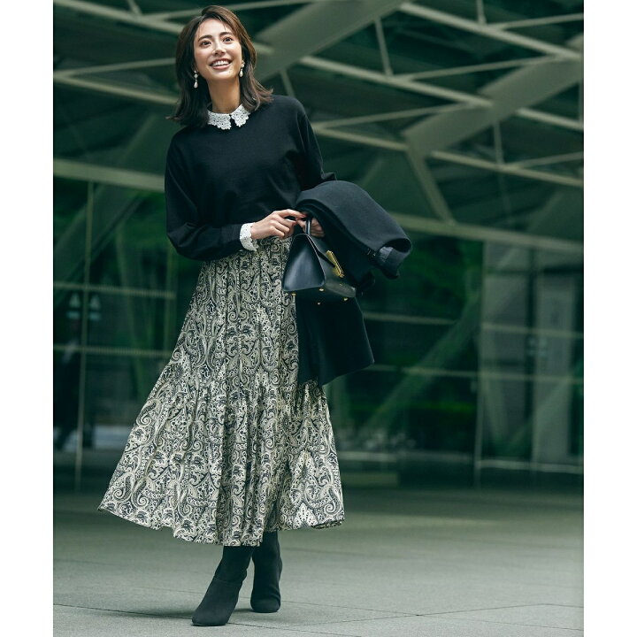 楽天市場】【洗える】エンブロイダリー 襟デザイン ニット／23区（23KU  