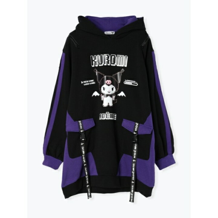 楽天市場】クロミ 裏起毛耳付きフード配色パーカー／ノエミー 美品 