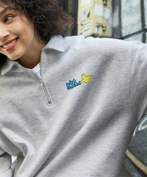 楽天市場】＜Mark Gonzales＞別注コラボ オーバーサイズハーフジップ 