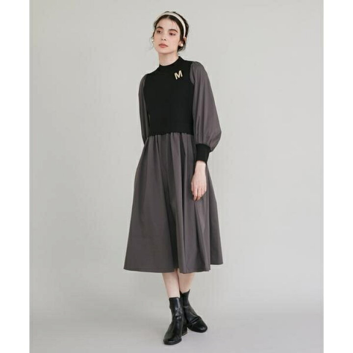 楽天市場】《大きいサイズ》ドッキングニットワンピース《M Maglie le 