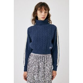 LINE SLEEVE CABLE KNIT トップス／マウジー（MOUSSY）