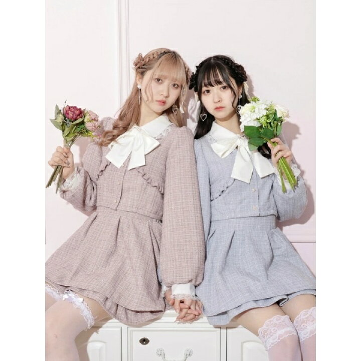 楽天市場】お嬢さんキラキラツイードセットアップ／ノエミー（NOEMIE  
