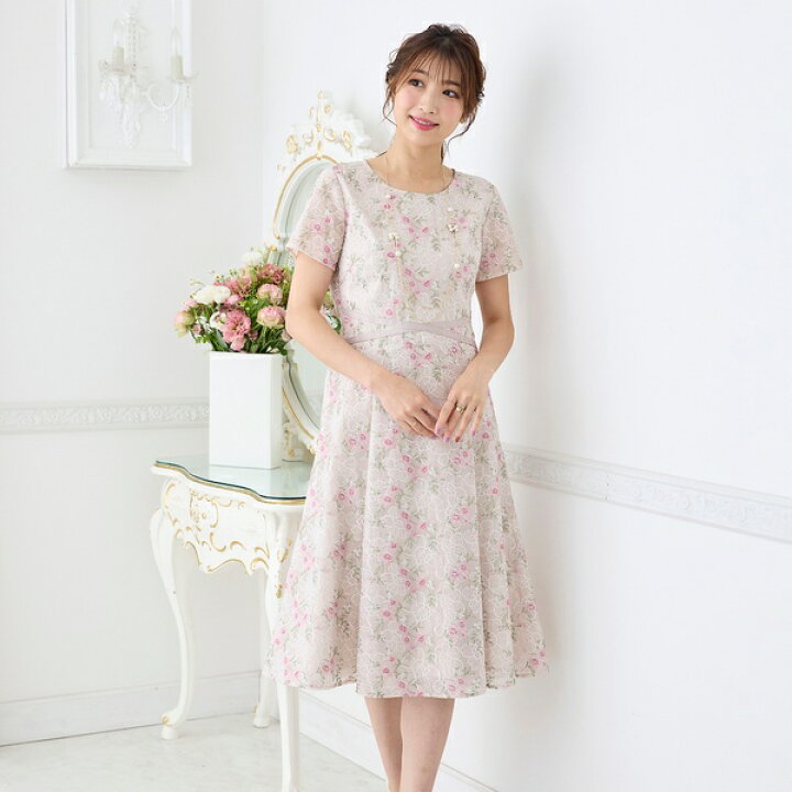 楽天市場】クロスリボン刺繍ワンピース／ローズティアラ（Rose Tiara  