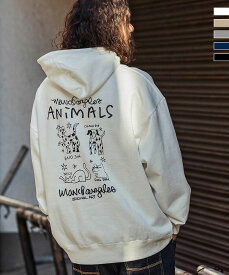 MARK GONZALES ARTWORK COLLECTION バックプリントプルパーカー／マーク・ゴンザレス（MARK GONZALES）