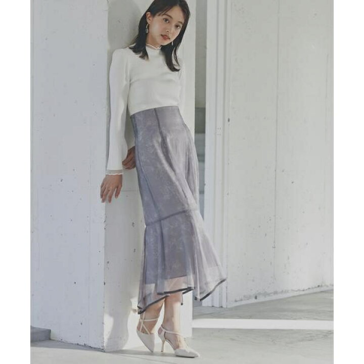 楽天市場】シアーフラワーイレヘムマーメイドスカート 24SS  
