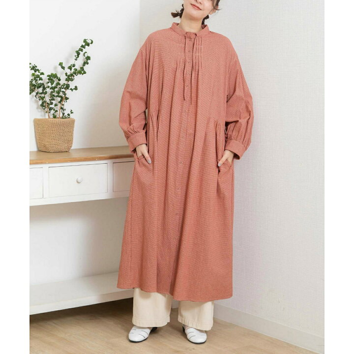 楽天市場】スタンドカラー前あきワンピース／プードゥドゥ（POU DOU 