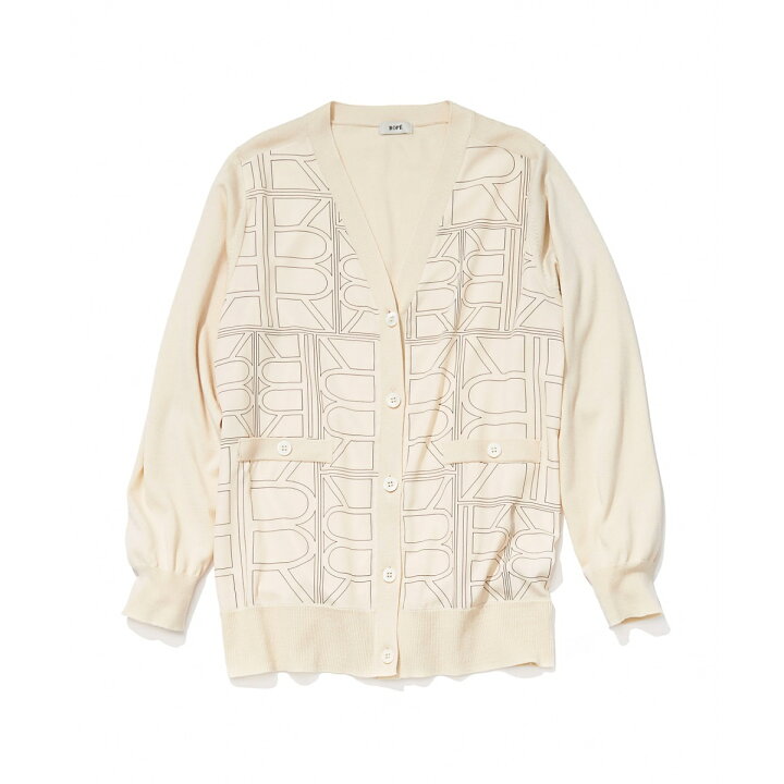 楽天市場】【雑誌掲載】モノグラムプリントドッキングカーディガン  