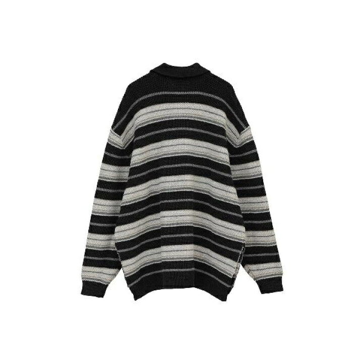 楽天市場】CLANE／クラネ／MULTI BORDER KNIT POLO TOPS 