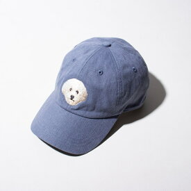 【GLOSTER/グロスター】WASHED DOG embroidery CAP キャップ 刺繍／フレディ＆グロスター（FREDY＆GLOSTER）