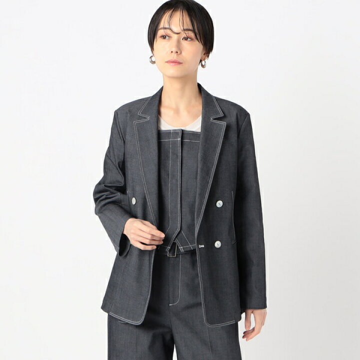 楽天市場】〔 Sサイズ 〕 ポリエステルデニム ダブルブレスト 