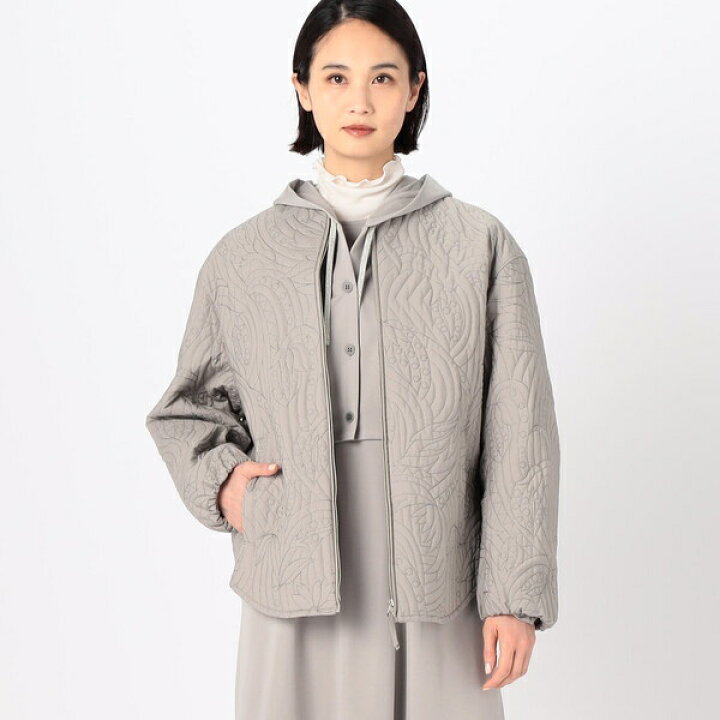 楽天市場】バティック柄キルト ノーカラーブルゾン／ギャバジン K.T  