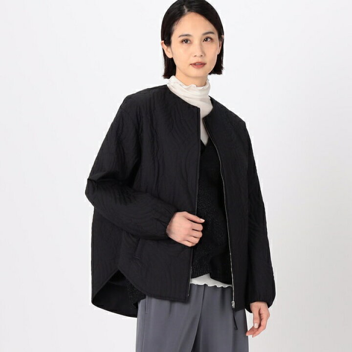 楽天市場】バティック柄キルト ノーカラーブルゾン／ギャバジン K.T  