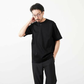 ダブルシルケットポンチ1BTヘンリーネックTシャツ／メンズメルローズ（MEN'S MELROSE）