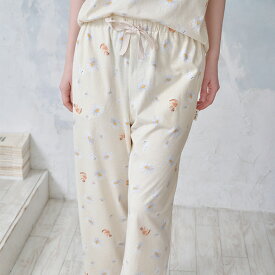 【PAUL＆JOE】ニャンニャンプリント　ロングパンツ／ポール＆ジョー パリス（PAUL＆JOE PARIS）