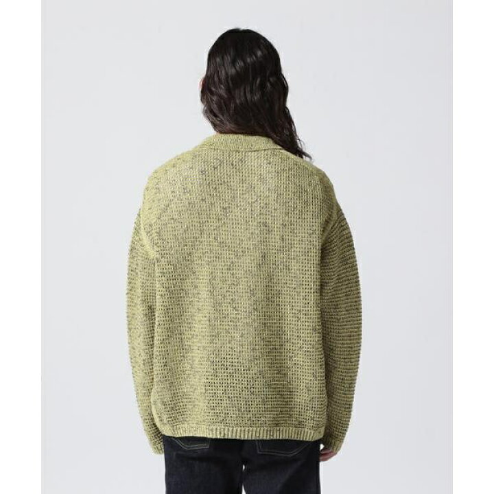 楽天市場】YOKE／ヨーク／MESH KNITTED BUTTONED CARDIGAN／ガーデン 