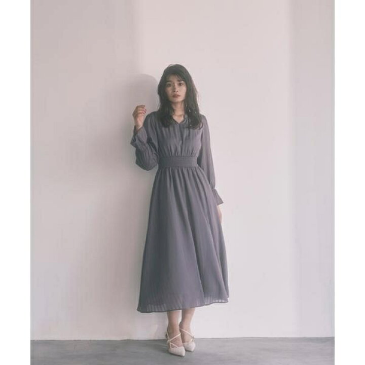 楽天市場】《EDIT COLOGNE》シアーストライプマキシワンピース WEB限定 
