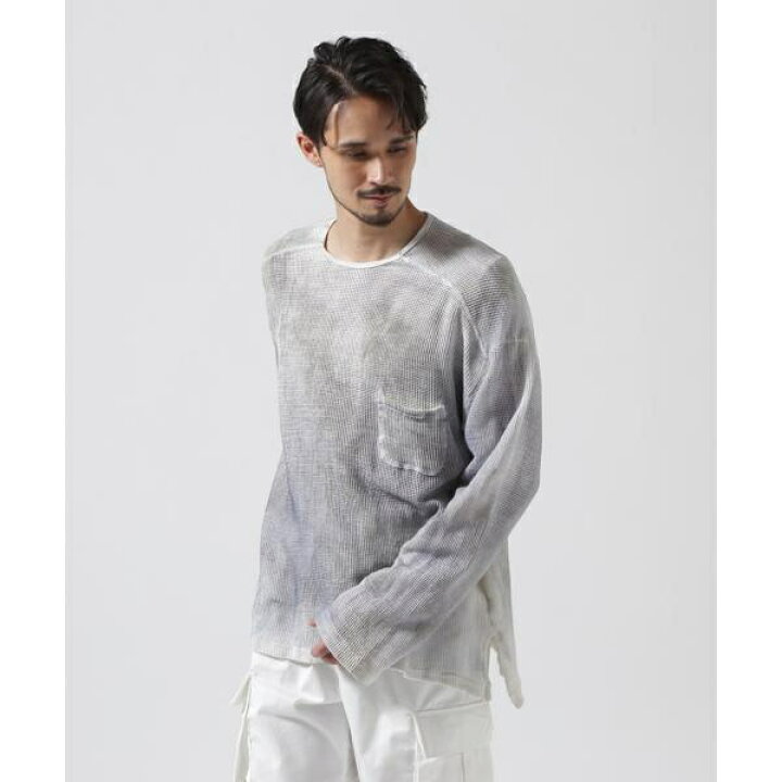 楽天市場】ANCELLM／アンセルム／DYED MESH LS T-SHIRT／ガーデン 