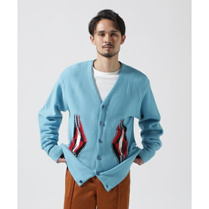 楽天市場】NEEDLES(ニードルズ) V NECK CARDIGAN - CHIMAYO／ビー 