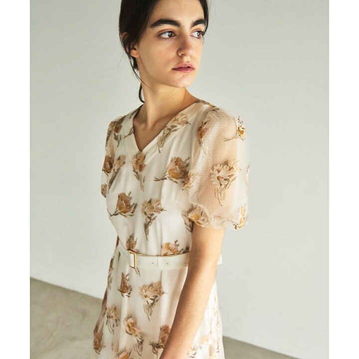 楽天市場】レトロフラワー刺繍ワンピース／グレースコンチネンタル  