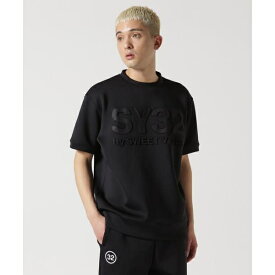 SY32 by SWEET YEARS／DOUBLE KNIT EMBOSS LOGO TEE／ロイヤルフラッシュ（ROYAL FLASH）