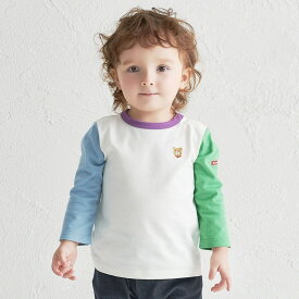 【Everyday Series】ワンポイント 長袖Tシャツ／ミキハウス ホットビスケッツ（MIKIHOUSE HOT BISCUITS）