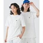 鹿の子地ポケット半袖Tシャツ／ラコステ（LACOSTE）