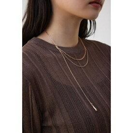 ダルメタルアシンメトリードロップモチーフネックレス／アズールバイマウジー（AZUL BY MOUSSY）