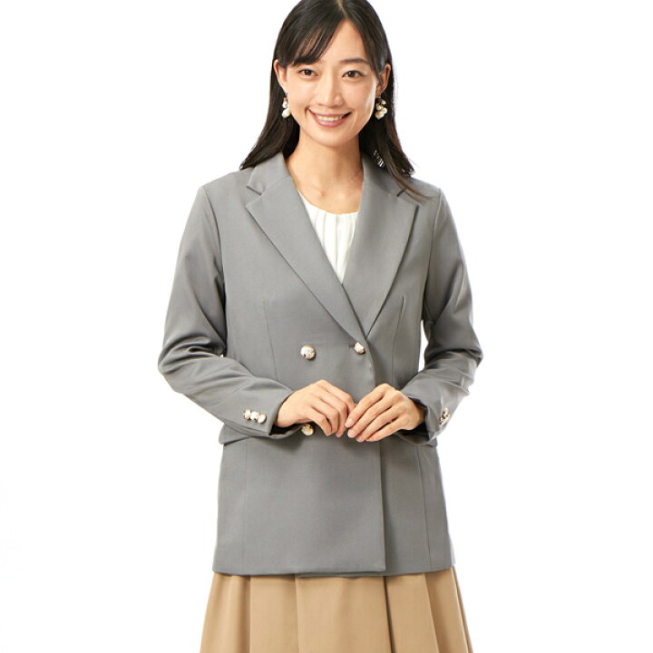 楽天市場】テーラード 金ボタン ダブル ジャケット ／プレフェリール  