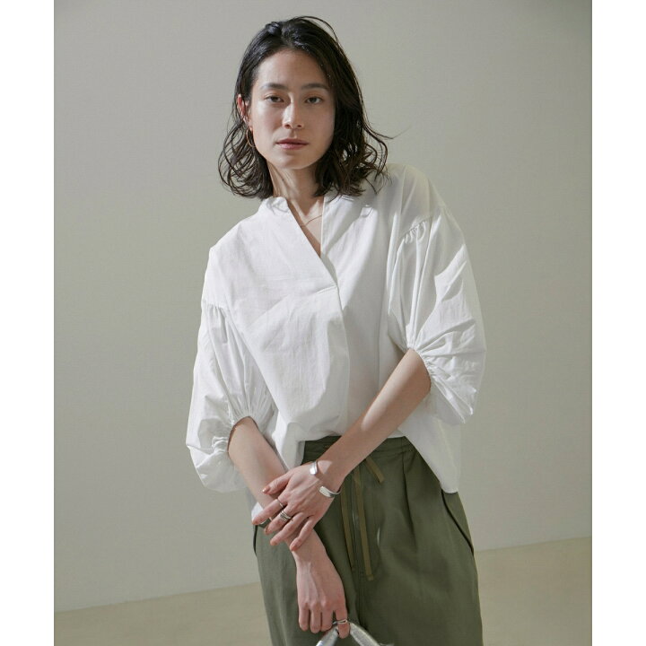 楽天市場】【WEB限定】バルーンスリーブスキッパーブラウス/24SS 