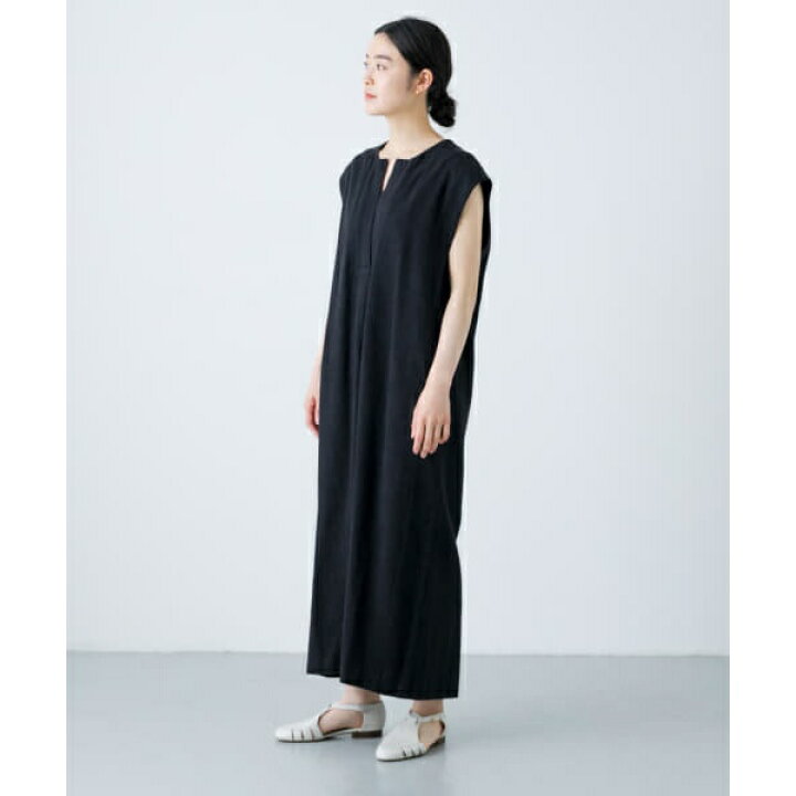 楽天市場】『低身長向けも展開』リネンレーヨンスキッパーワンピース 