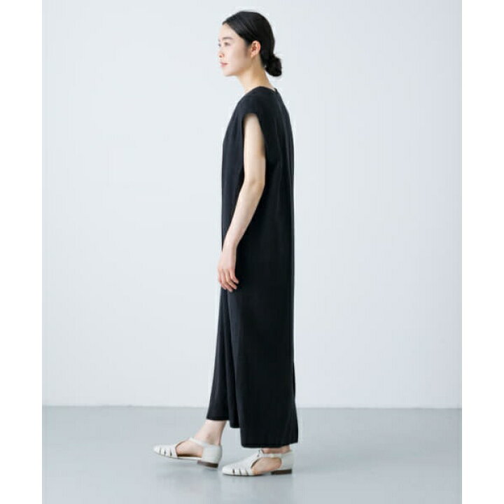 楽天市場】『低身長向けも展開』リネンレーヨンスキッパーワンピース 