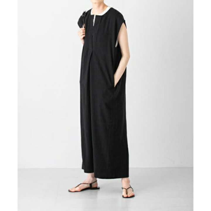 楽天市場】『低身長向けも展開』リネンレーヨンスキッパーワンピース 