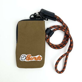 スヌーピー RE-PET ミニショルダー カーキ ロゴ バッグ ポシェット／パーフェクト・ワールド・トーキョー（Perfect World Tokyo）